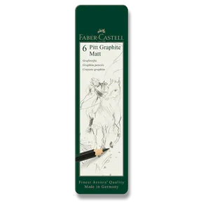 Grafitová tužka Faber-Castell Pitt Graphite Matt sada 6 ks